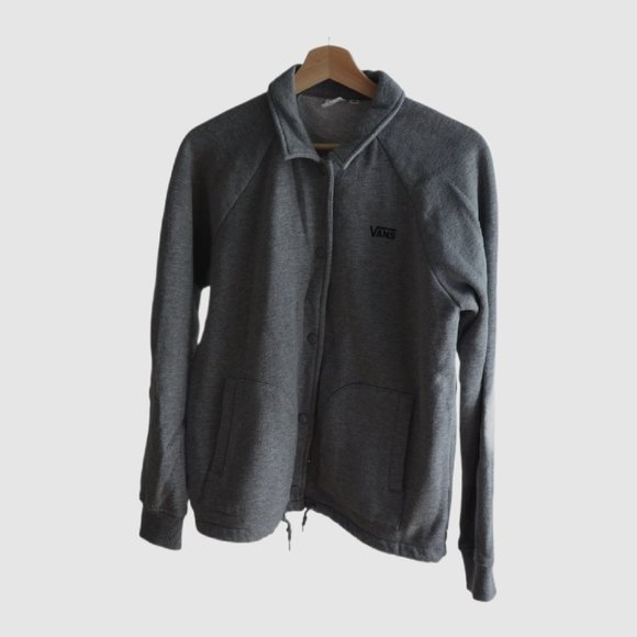 Vans Thanks Coach Grey Fleece Jacket – Size S, Limited Edition - Picture 2 of 3
